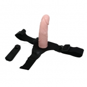 Реалистичный страпон-фаллоимитатор на трусиках Ultra Passionate Harness - 15 см. - Baile - купить с доставкой в Туле