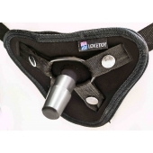 Страпон с 2 насадками и вибрацией UniStrap - 19 и 12 см. - LOVETOY (А-Полимер) - купить с доставкой в Туле