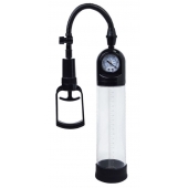 Чёрная вакуумная помпа A-toys с манометром и прозрачной колбой - A-toys - в Туле купить с доставкой