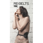 Пояс с клёпками Yona Black - Rebelts - купить с доставкой в Туле