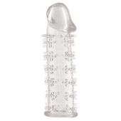 Гелевая прозрачная насадка с шипами - 12 см. - Toyfa Basic - в Туле купить с доставкой