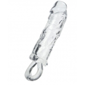 Прозрачная насадка с петлёй для фиксации - 14 см. - ToyFa - в Туле купить с доставкой