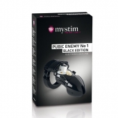 Пояс верности с электростимуляцией Mystim Pubic Enemy No1 Black Edition - MyStim - купить с доставкой в Туле