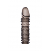 Дымчатая закрытая насадка ToyFa XLover с чешуйками и пупырышками - 13,5 см. - ToyFa - в Туле купить с доставкой