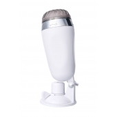 Мастурбатор-вагина в белой колбе с присоской и встраиваемой вибропулей - A-toys - в Туле купить с доставкой