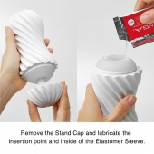 Мастурбатор FLEX Silky White с мягким рельефом - Tenga - в Туле купить с доставкой