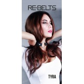 Чёрный кожаный чокер-кляп Tyra Black - Rebelts - купить с доставкой в Туле
