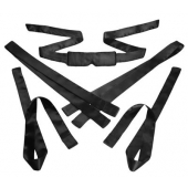 Бондажный набор из сатиновых лент Bordeaux 5 Piece Satin Bondage Set - XR Brands - купить с доставкой в Туле