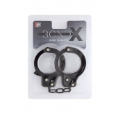 Чёрные наручники из листового металла BONDX METAL CUFFS BLACK - Dream Toys - купить с доставкой в Туле