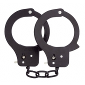 Чёрные наручники из листового металла BONDX METAL CUFFS BLACK - Dream Toys - купить с доставкой в Туле