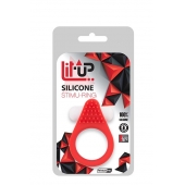 Красное эрекционное кольцо LIT-UP SILICONE STIMU RING 1 RED - Dream Toys - в Туле купить с доставкой