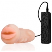 Мастурбатор-ротик с вибрацией REALSTUFF VIBRATING MASTURBATOR MOUTH - Dream Toys - в Туле купить с доставкой