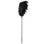 Стек с большим чёрным пером Large Feather Tickler - 65 см. - Blush Novelties - купить с доставкой в Туле