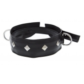 Полиуретановый ошейник с пуклями и D-кольцами Collar with Studs - Blush Novelties - купить с доставкой в Туле