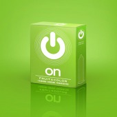 Цветные ароматизированные презервативы ON) Fruit   Color - 3 шт. - ON) - купить с доставкой в Туле