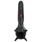 Чёрный вибростимулятор для головки члена с эффектом всасывания Vibrating Roto-Sucker - Pipedream - в Туле купить с доставкой