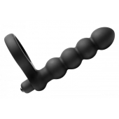 Насадка для двойного проникновения Double Fun Cock Ring with Double Penetration Vibe - XR Brands - в Туле купить с доставкой