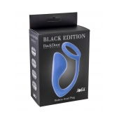 Синее эрекционное кольцо с анальной пробкой Button Anal Plug - Lola Games - в Туле купить с доставкой