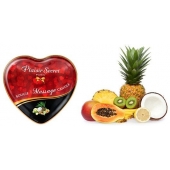 Массажная свеча с ароматом экзотических фруктов Bougie Massage Candle - 35 мл. - Plaisir Secret - купить с доставкой в Туле
