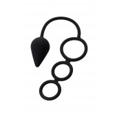 Тройное эрекционное кольцо с анальным хвостом Drop M-size - Erotist Adult Toys - в Туле купить с доставкой