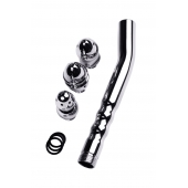 Металлический анальный душ с тремя насадками - ToyFa - купить с доставкой в Туле