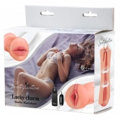 Двусторонний мастурбатор с вибропулей Satisfaction Lucky charm - Lola Games - в Туле купить с доставкой