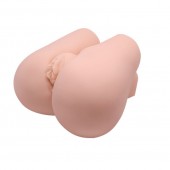 Реалистичный мастурбатор с вибрацией и двумя тоннелями - вагиной и анусом - Baile - в Туле купить с доставкой