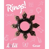 Чёрное эрекционное кольцо Rings Gear - Lola Games - в Туле купить с доставкой
