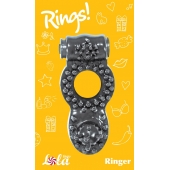 Чёрное эрекционное кольцо Rings Ringer - Lola Games - в Туле купить с доставкой