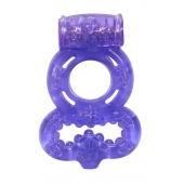 Фиолетовое эрекционное кольцо Rings Treadle с подхватом - Lola Games - в Туле купить с доставкой