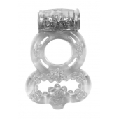 Прозрачное эрекционное кольцо Rings Treadle с подхватом - Lola Games - в Туле купить с доставкой