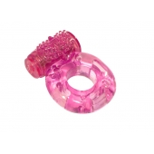 Розовое эрекционное кольцо с вибрацией Rings Axle-pin - Lola Games - в Туле купить с доставкой