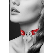 Красный чокер с замком в форме сердца - Bijoux Pour Toi - купить с доставкой в Туле
