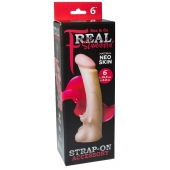 Телесная насадка REAL Standard с усиками на основании - 19 см. - LOVETOY (А-Полимер) - купить с доставкой в Туле