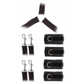 Комплект наручников и поножей LUXURIOUS BED RESTRAINT CUFF SET - Blush Novelties - купить с доставкой в Туле