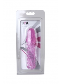 Розовая насадка с нежными шипами - 13,5 см. - Toyfa Basic - в Туле купить с доставкой