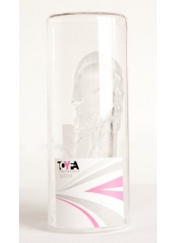 Прозрачная гелевая насадка с клиторальным отростком - 13 см. - Toyfa Basic - в Туле купить с доставкой