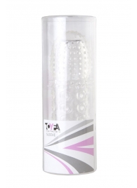 Прозрачная закрытая гелевая насадка - 13,5 см. - Toyfa Basic - в Туле купить с доставкой