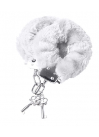Наручники с белой меховой опушкой - ToyFa - купить с доставкой в Туле