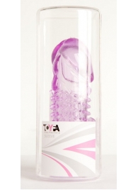 Фиолетовая насадка с коготком и шипами - 13 см. - Toyfa Basic - в Туле купить с доставкой