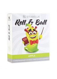 Стимулирующий презерватив-насадка Roll   Ball Apple - Sitabella - купить с доставкой в Туле
