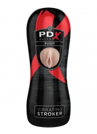 Мастурбатор-вагина Vibrating Pussy Stroker с вибрацией - Pipedream - в Туле купить с доставкой