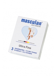 Ультратонкие презервативы Masculan Ultra Fine с обильной смазкой - 3 шт. - Masculan - купить с доставкой в Туле