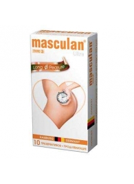 Розовые презервативы Masculan Ultra Long Pleasure с колечками, пупырышками и продлевающим эффектом - 10 шт. - Masculan - купить с доставкой в Туле