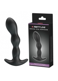 Черный анальный стимулятор простаты с вибрацией Special Anal Massager - 14,5 см. - Baile - в Туле купить с доставкой