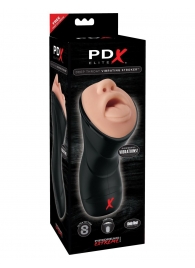 Мастурбатор-ротик Deep Throat Vibrating Stroker - Pipedream - в Туле купить с доставкой