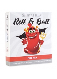 Стимулирующий презерватив-насадка Roll   Ball Cherry - Sitabella - купить с доставкой в Туле