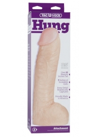 Огромная насадка-реалистик Vac-U-Lock Realistic Hung - 31,7 см. - Doc Johnson - купить с доставкой в Туле
