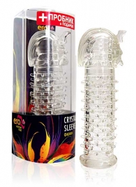 Закрытая прозрачная насадка на пенис Crystal Sleeve Faraon - 13,5 см. - Erowoman-Eroman - в Туле купить с доставкой