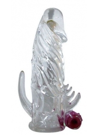 Закрытая прозрачная вибронасадка на пенис Crystal Sleeve Vibe - Erowoman-Eroman - в Туле купить с доставкой